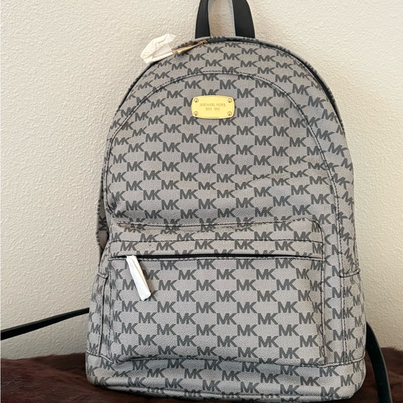 Michael Kors Handbags - Michael Kors Monogram Gray Backpack